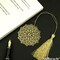 Metal Bookmark, Gold Plated Brass Bookmark, Bookmark with Tassel, Handcrafted, 1 pc, GemMartUSA (BOOK)